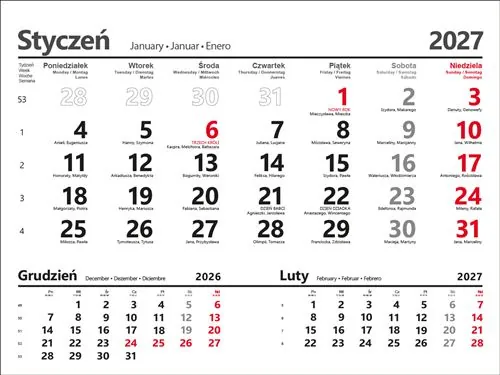 Kalendarz jednodzielny BJ 31